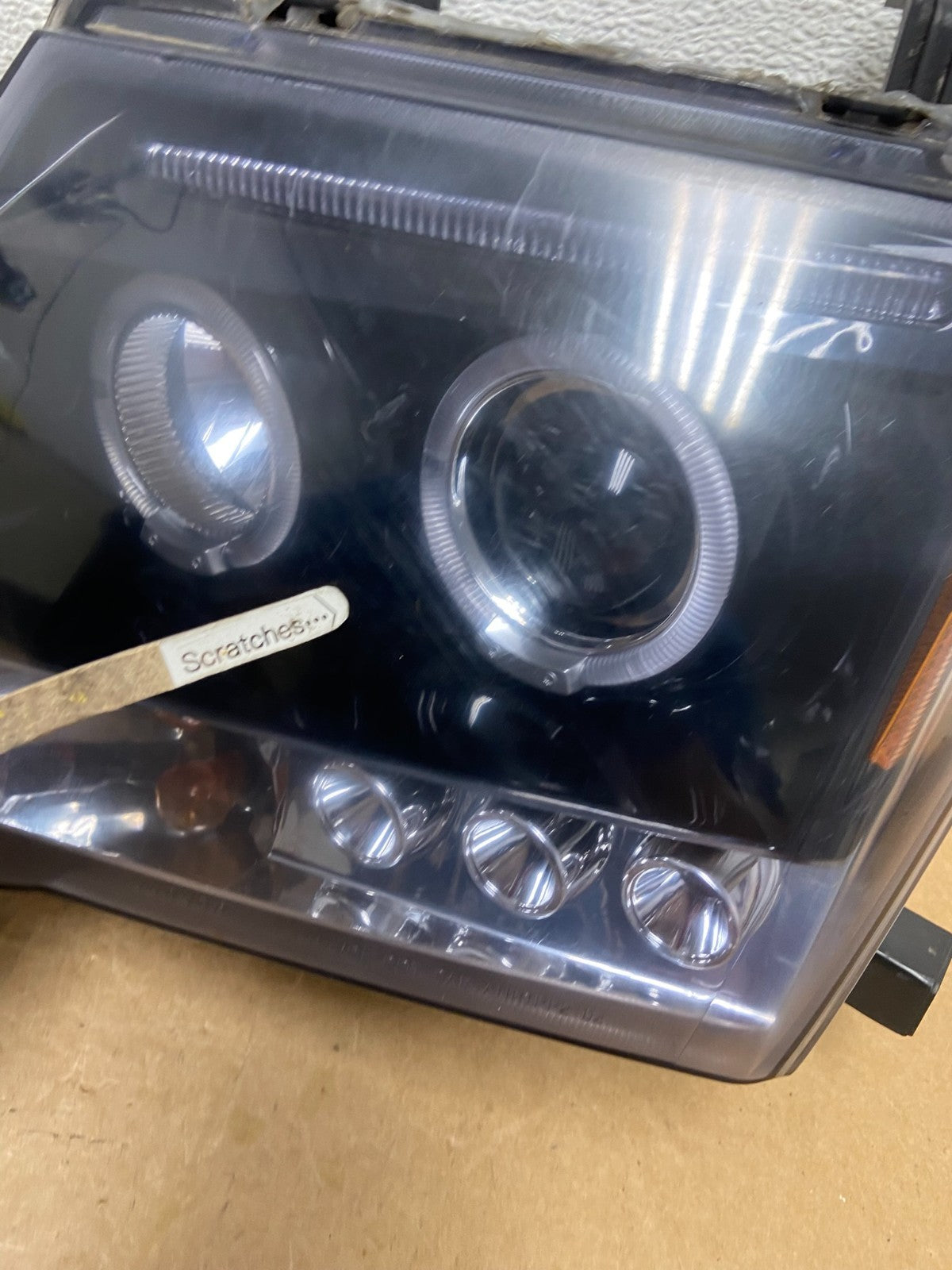 2005-2015 Nissan Xterra Driver Left+Right Set LED Black Headlights AD6223 DG4