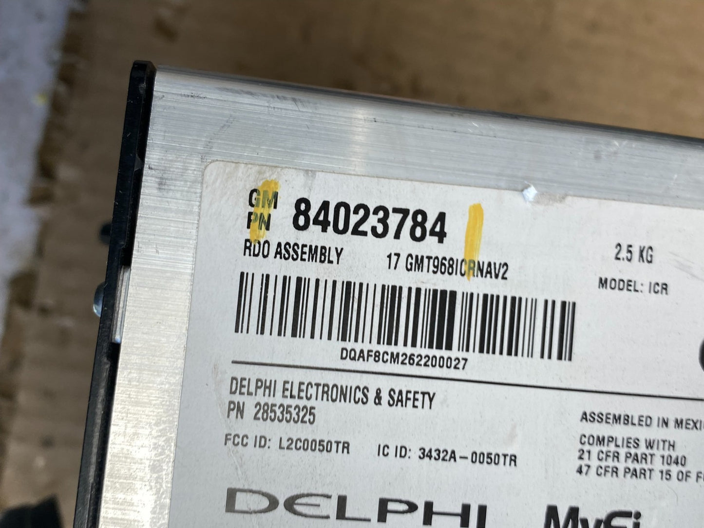 2015 2017 GMC Acadia Radio Display Screen AM/FM AUX OEM AB9549 DG5