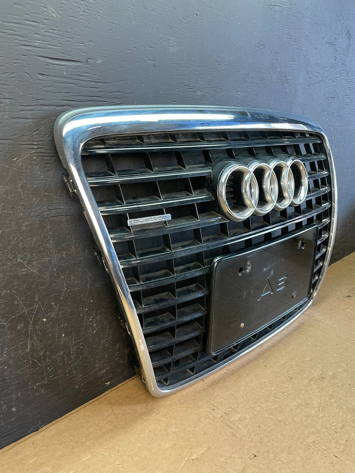 2009 2010 2011 Audi A6 C6 Front Grill Grille Silver Black AD0447 DG2
