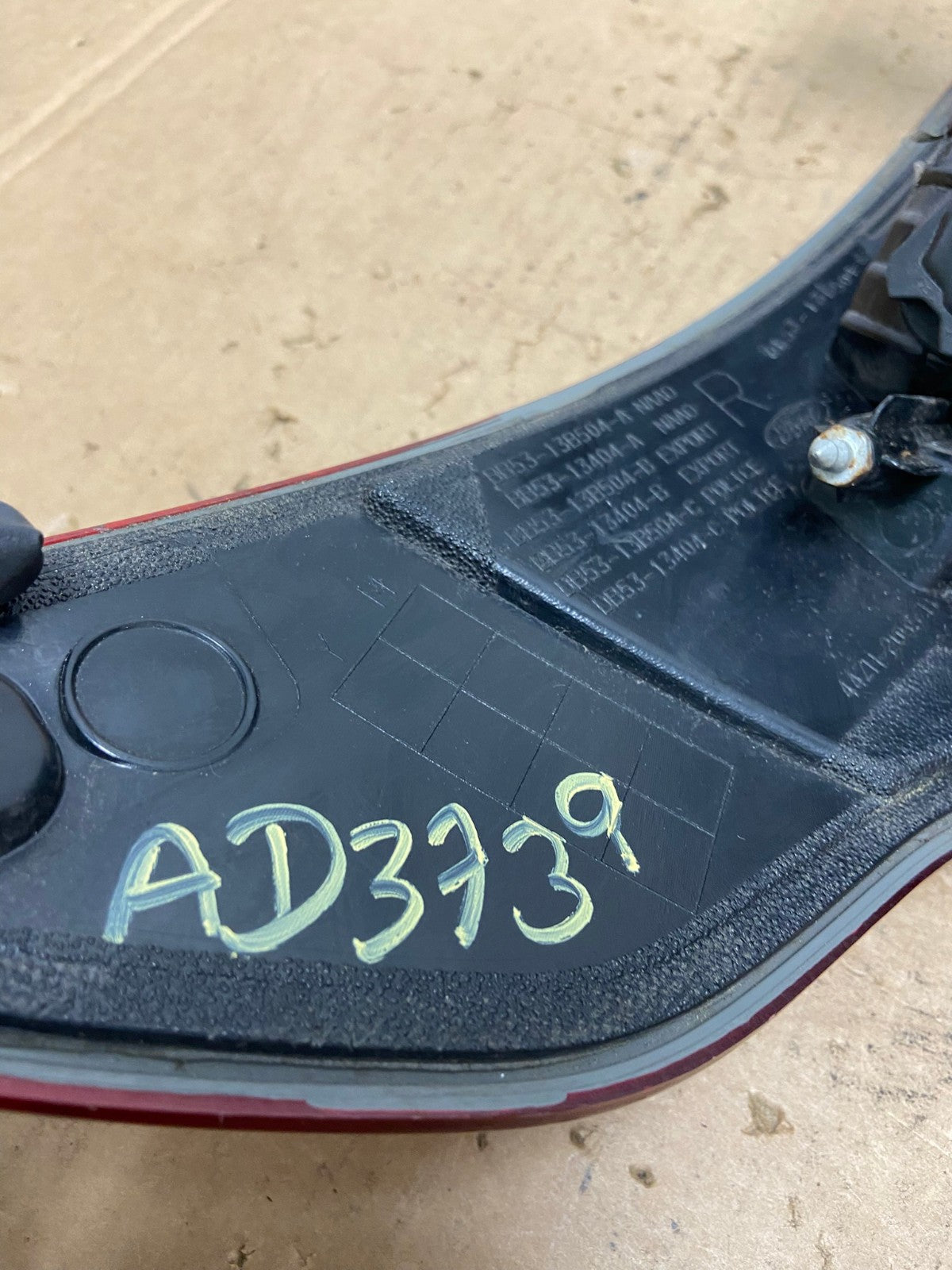 2011-2015 Ford Explorer Police Package Right Passenger Side Tail light AD3739 LK7
