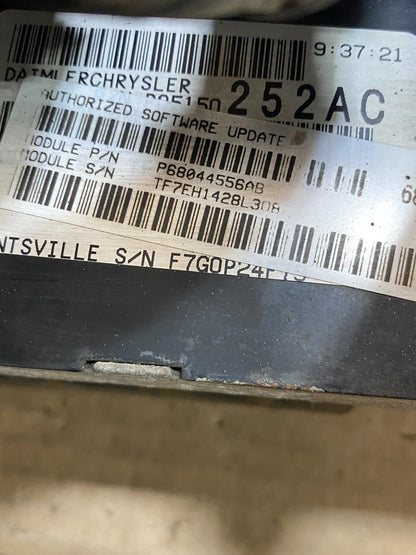 2008 2009 Caravan Town & Country 3.8L Engine Control Unit ECU Module AE0122 DG2