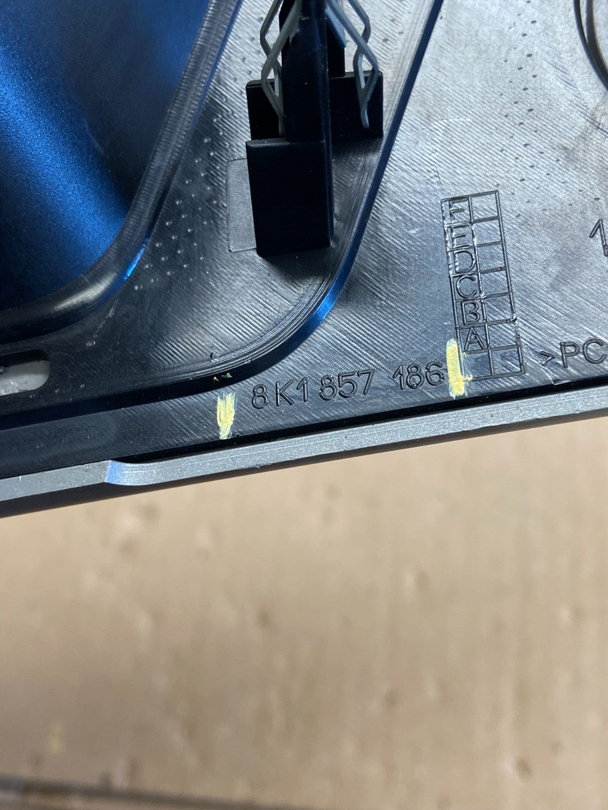 2009 to 2012 Audi A4 -Center Console Dash Radio Display Trim Bezel AI3198 DG5