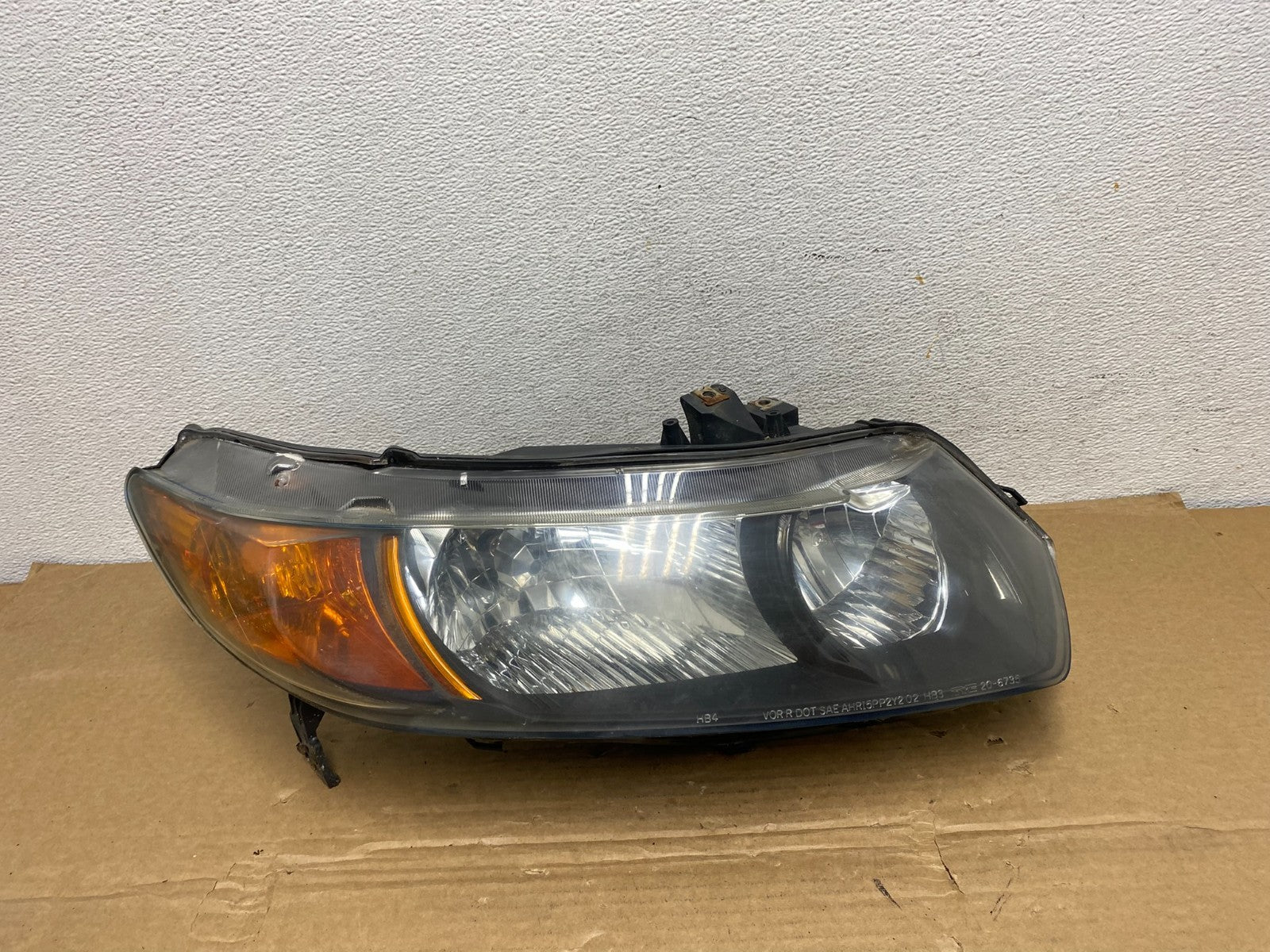 2006 - 2008 Honda Civic Coupe Headlight Halogen Right Passenger Rh TYC AD3875 DW0