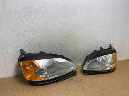 2001 - 2003 Honda Civic Coupe Headlights Halogen Left+Right Side AI8167 DW2