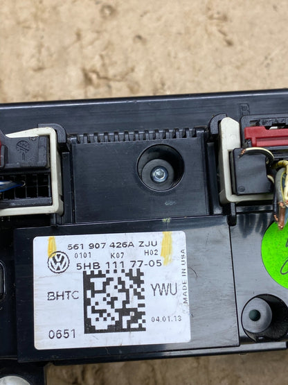 2012 - 2015 Volkswagen Passat Center Climate Control Panel AC Heater AC4590 DG4
