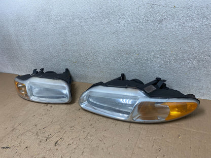 1996-2000 Chrysler Sebring Left+Right Side Halogen Headlights OEM W1122 DW1