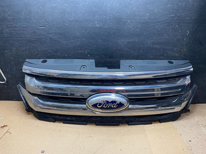 2011 2012 2013 Ford Edge Front Upper Chrome Grille Grill Oem v6959 DG0