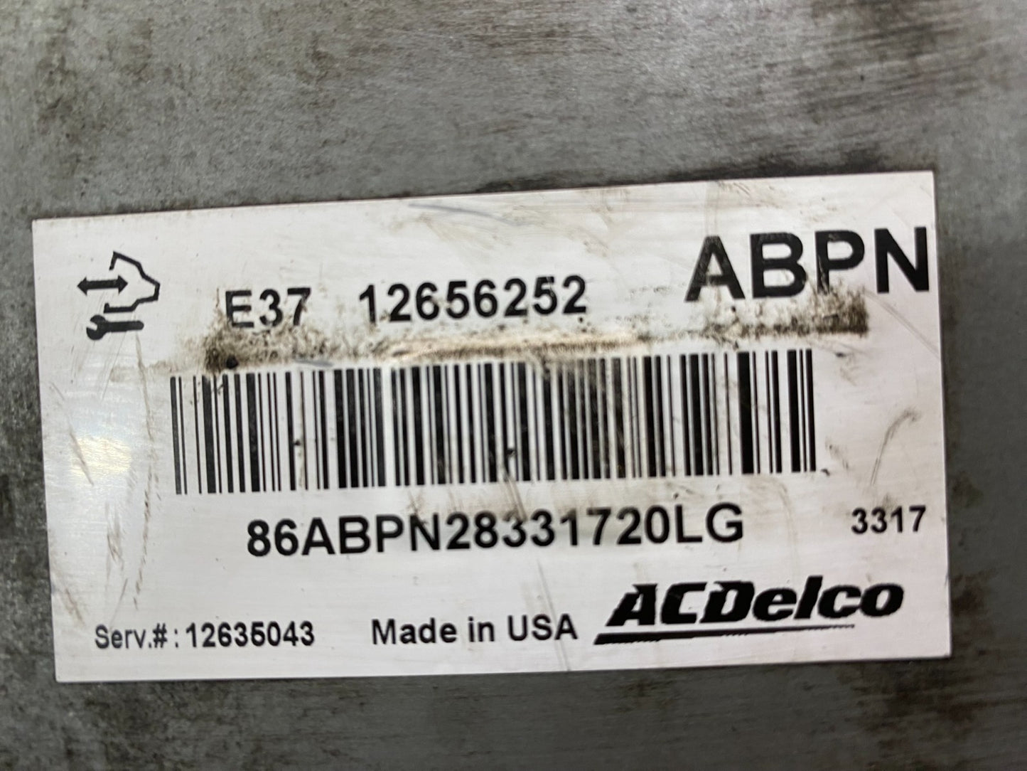 2010 to 2013 Chevrolet Silverado Engine Control Module 12656252 AA5460 DG2