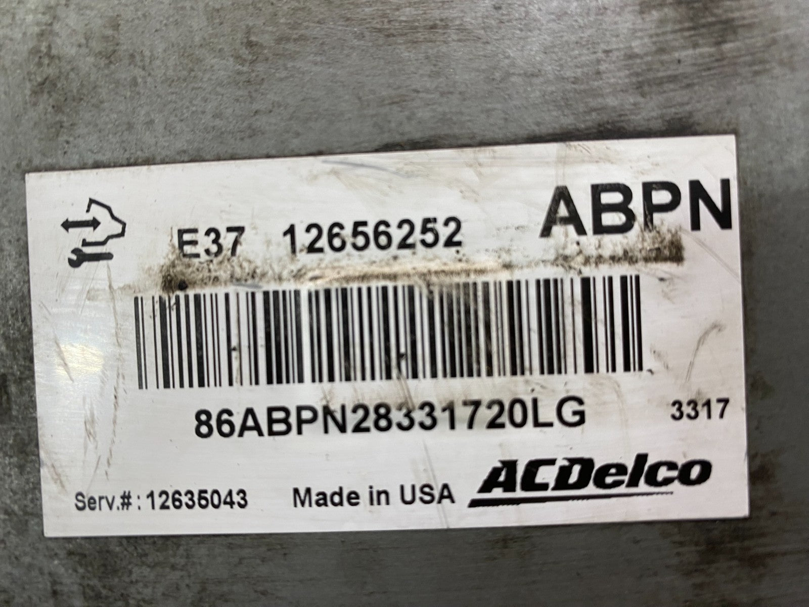 2010 to 2013 Chevrolet Silverado Engine Control Module 12656252 AA5460 DG2