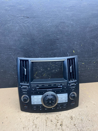 2006 to 2008 Infiniti FX35 Front Radio A/C Heater Switch Control Panel T1829 DG0
