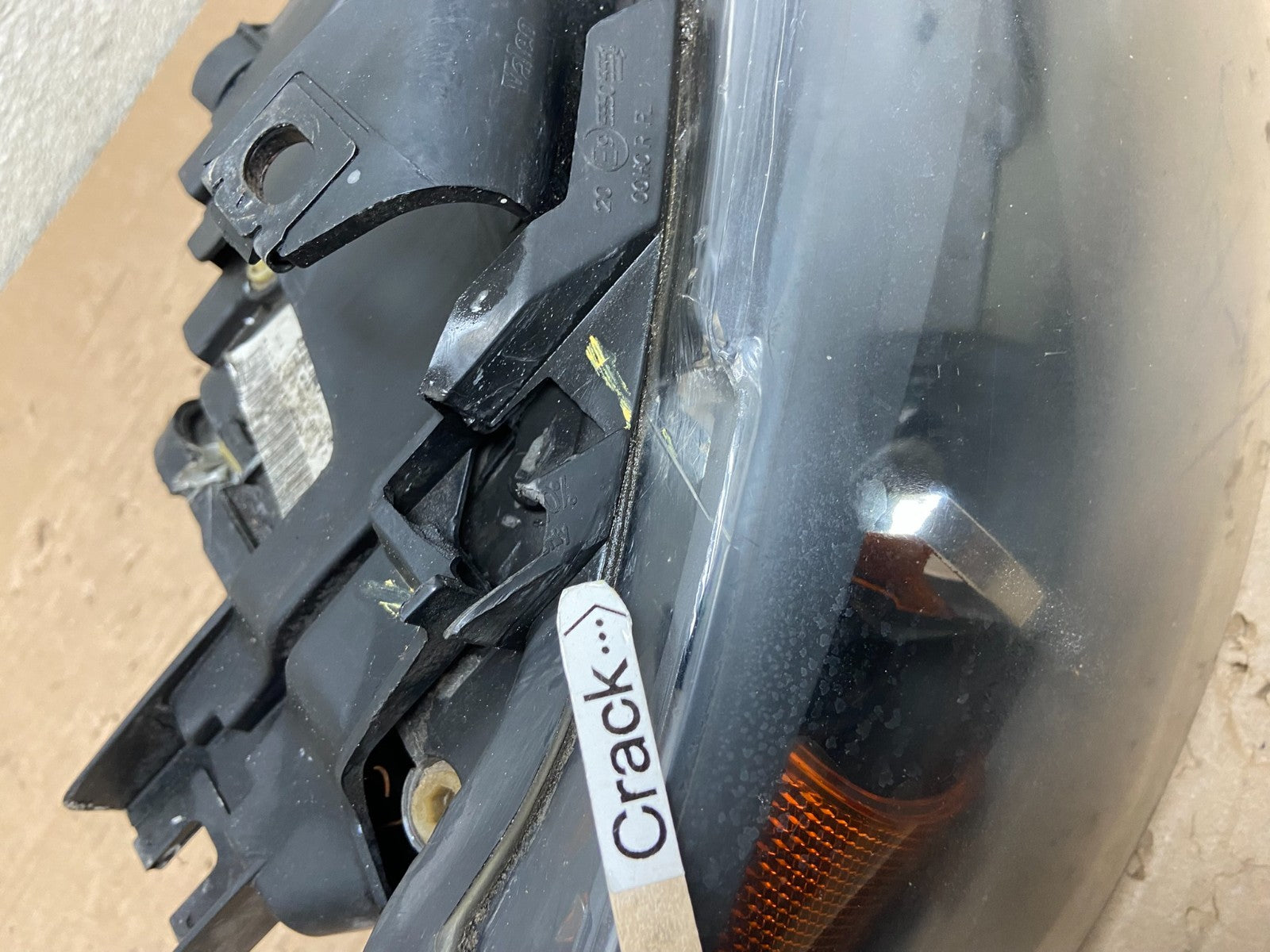 2007- 2009 Audi Q7 Right Passenger RH Side Black Halogen Headlight Oem AB1545 DG5