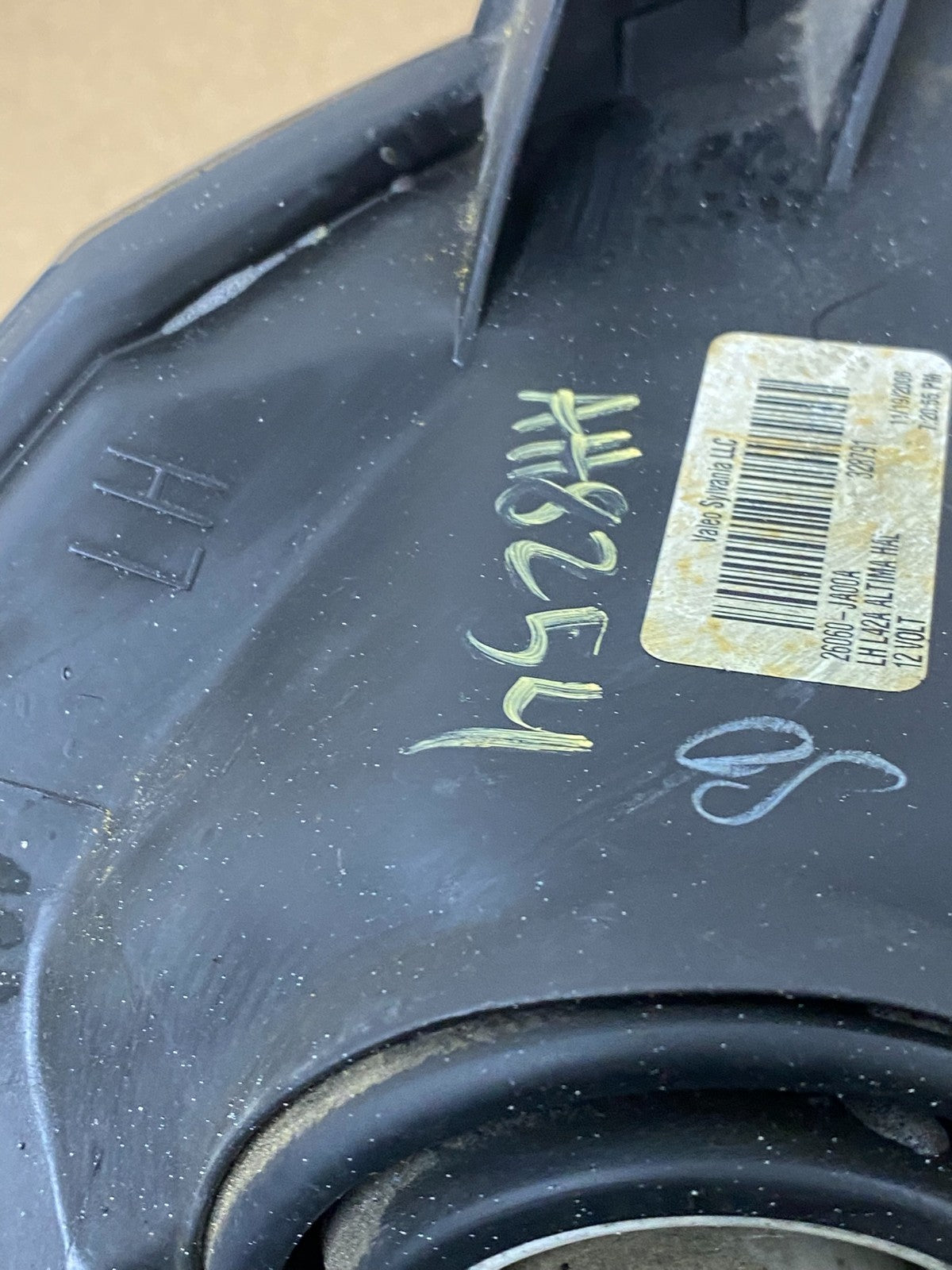 Sedan 2007 2008 2009 Nissan Altima Left Driver Headlight AH8254 DW7