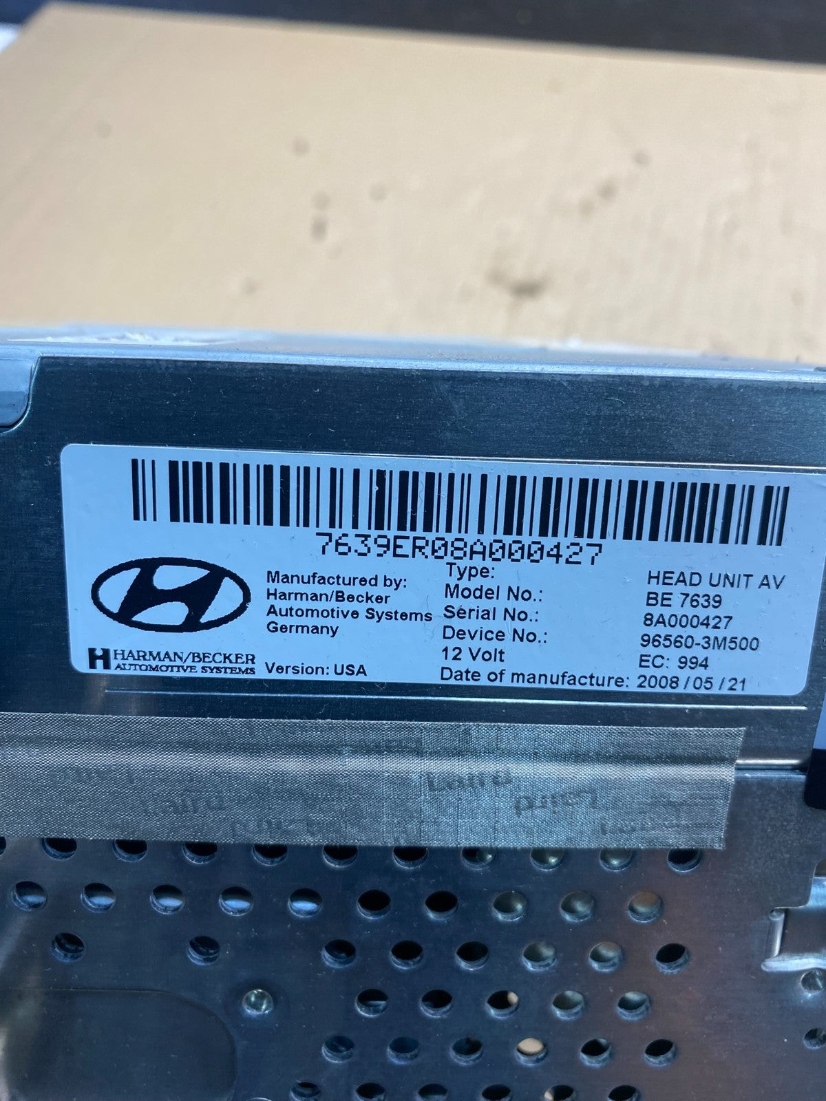 2009-2013 Hyundai Genesis Am Fm Cd Player Radio Receiver AH7412 DG6