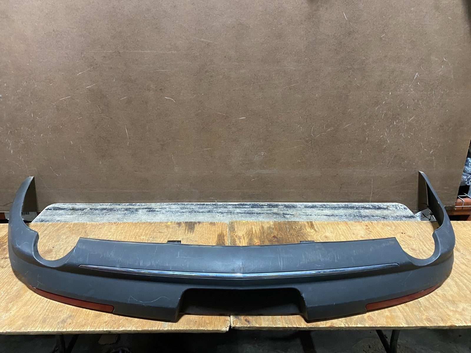 2013 to 2016 Lincoln MKS Rear Bumper Cover White With Parking Sensors OEM Y63860