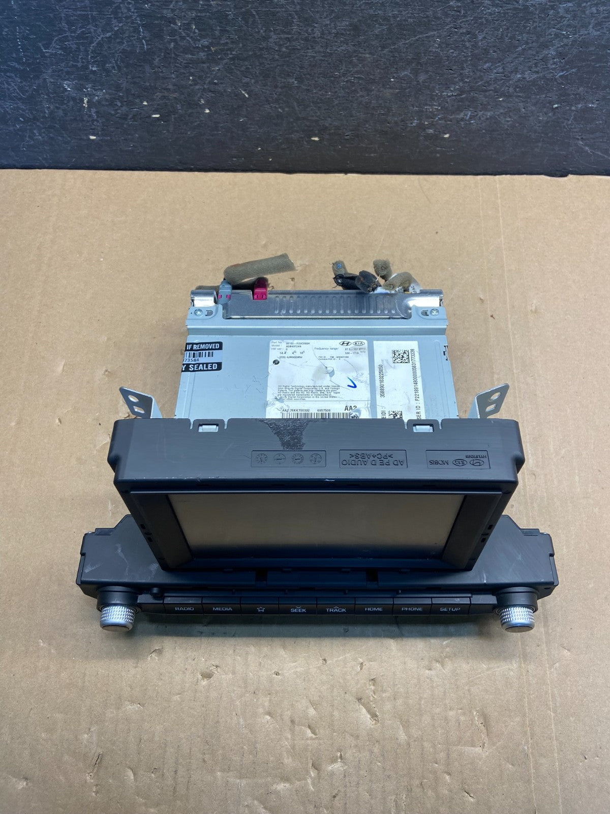 2019 to 2020 Hyundai Elantra Screen Display Radio Receiver AG1615 DG3