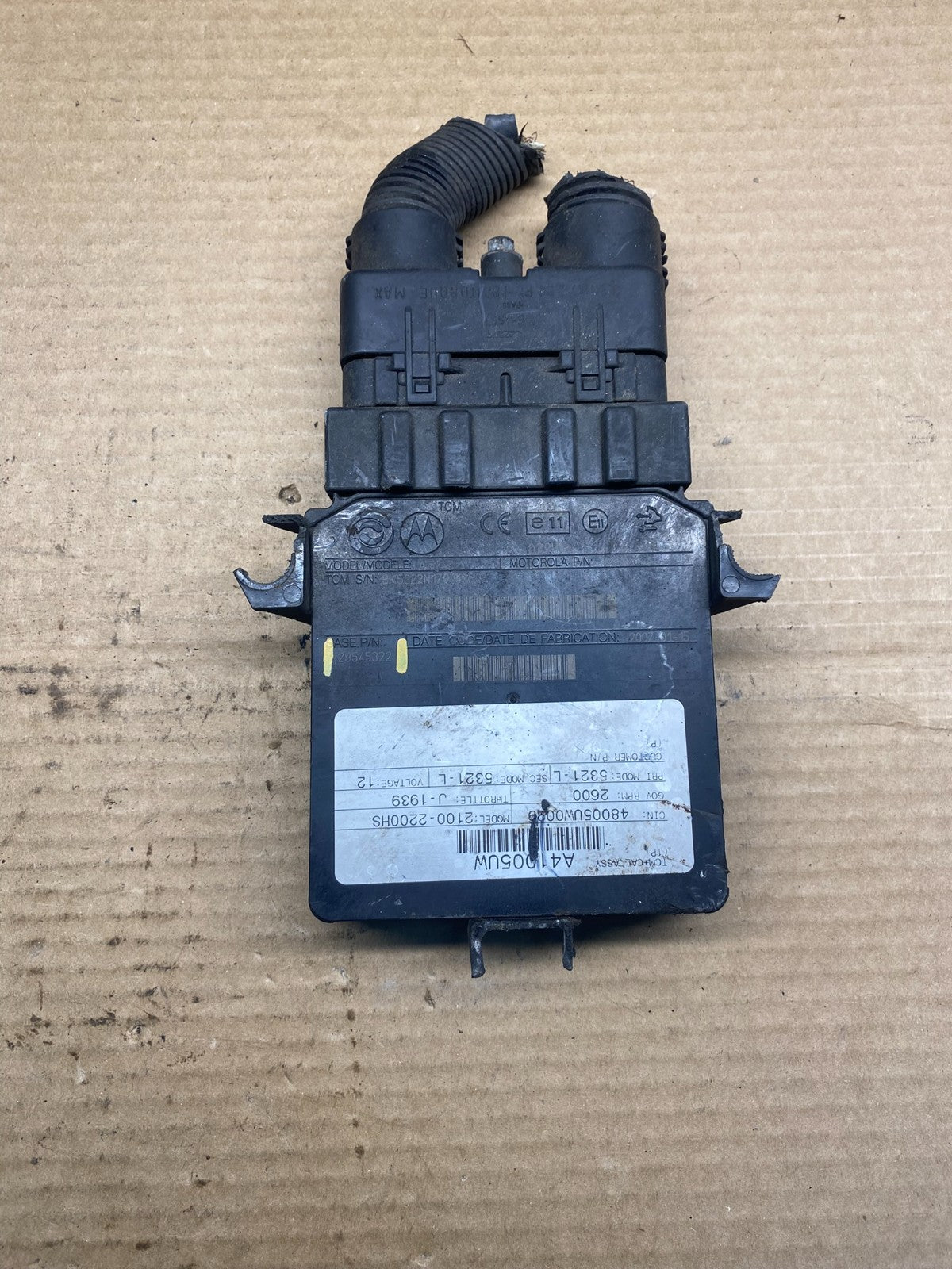 Allison Transmission Control Module 29545322 AF6828 DW0