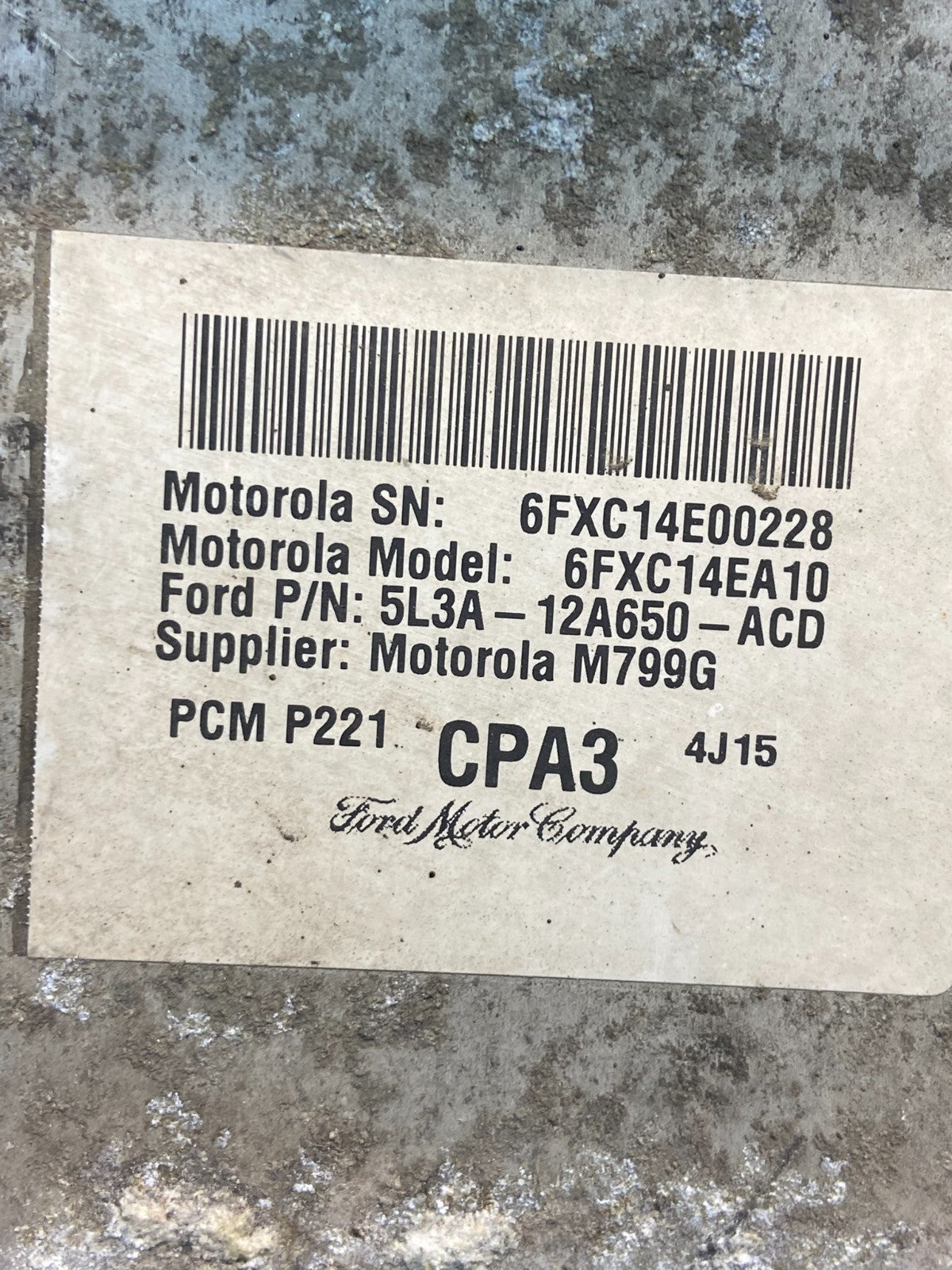2005 Ford F-150 F150 4.6L Engine Control Unit ECU Computer Module AF9115 DW2