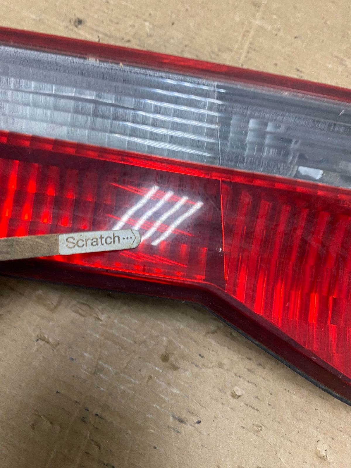 2001 to 2002 Honda Accord Left Driver LH Side Inner Tail Light OEM Q9166 DW5
