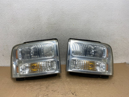 2005-2007 Ford F-250 F250 Super Duty Left+Right Side Headlights AI0955 DW0