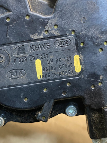 2016 - 2018 Kia Sorento Rear Glass Windshield Wiper Motor AF6718 DG6