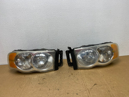 2002 to 2005 Dodge Ram Left+Right Side Headlights AC8160 DW0