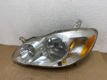 2003 to 2004 Toyota Corolla Left Driver LH side Headlight AE9078 DW0