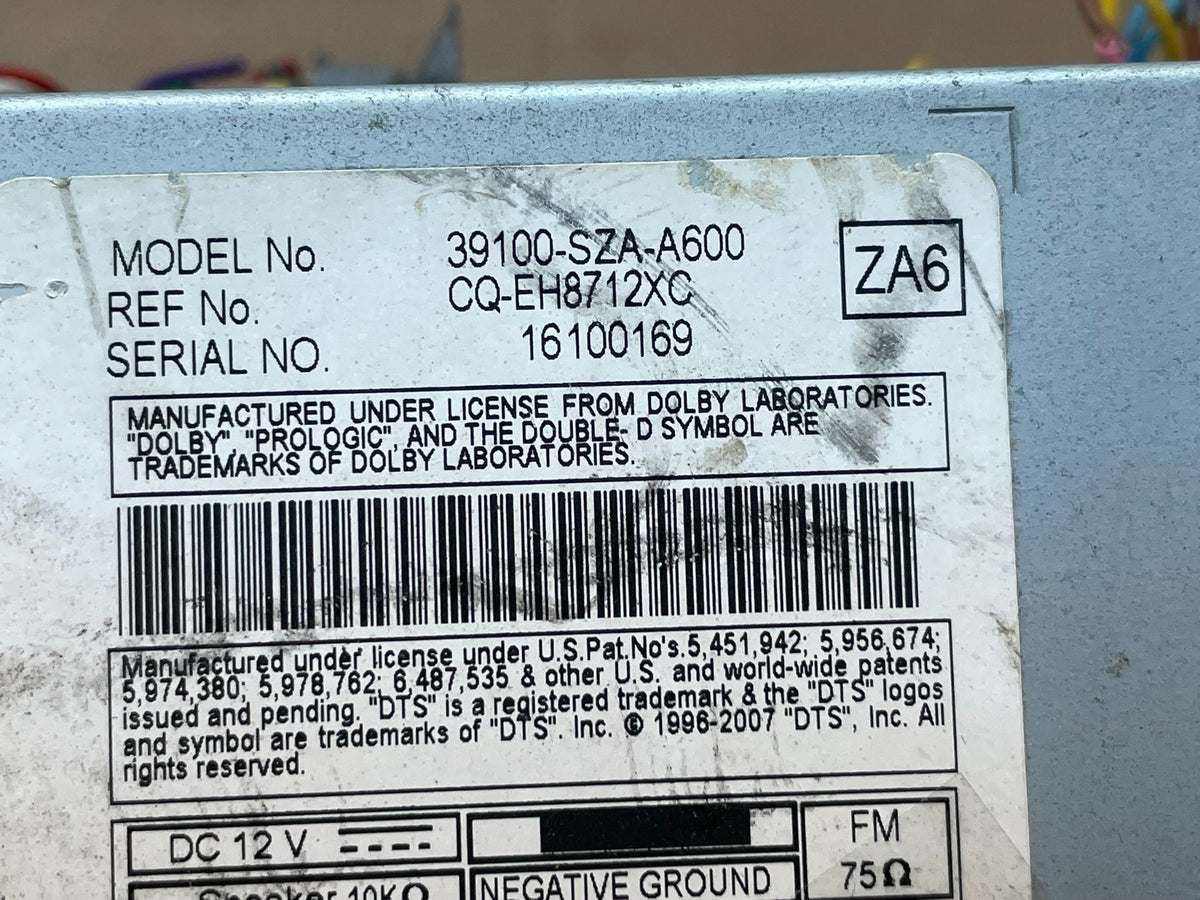2009 2010 2011 Honda Pilot Am Fm Cd Player Radio Receiver AI0613 DG9