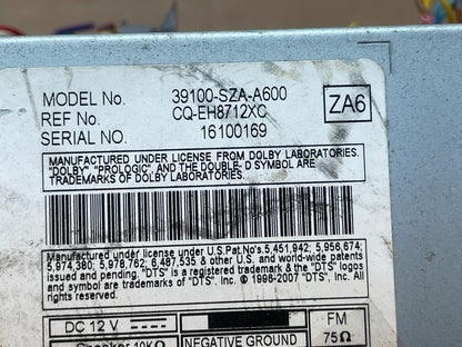 2009 2010 2011 Honda Pilot Am Fm Cd Player Radio Receiver AI0613 DG9