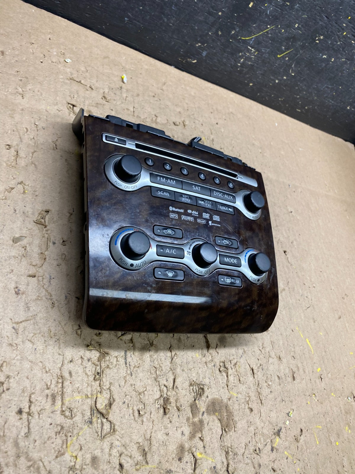 2010-2013 Nissan Maxima Center Console Climate Control Radio Bezel OEM T8579 DG1