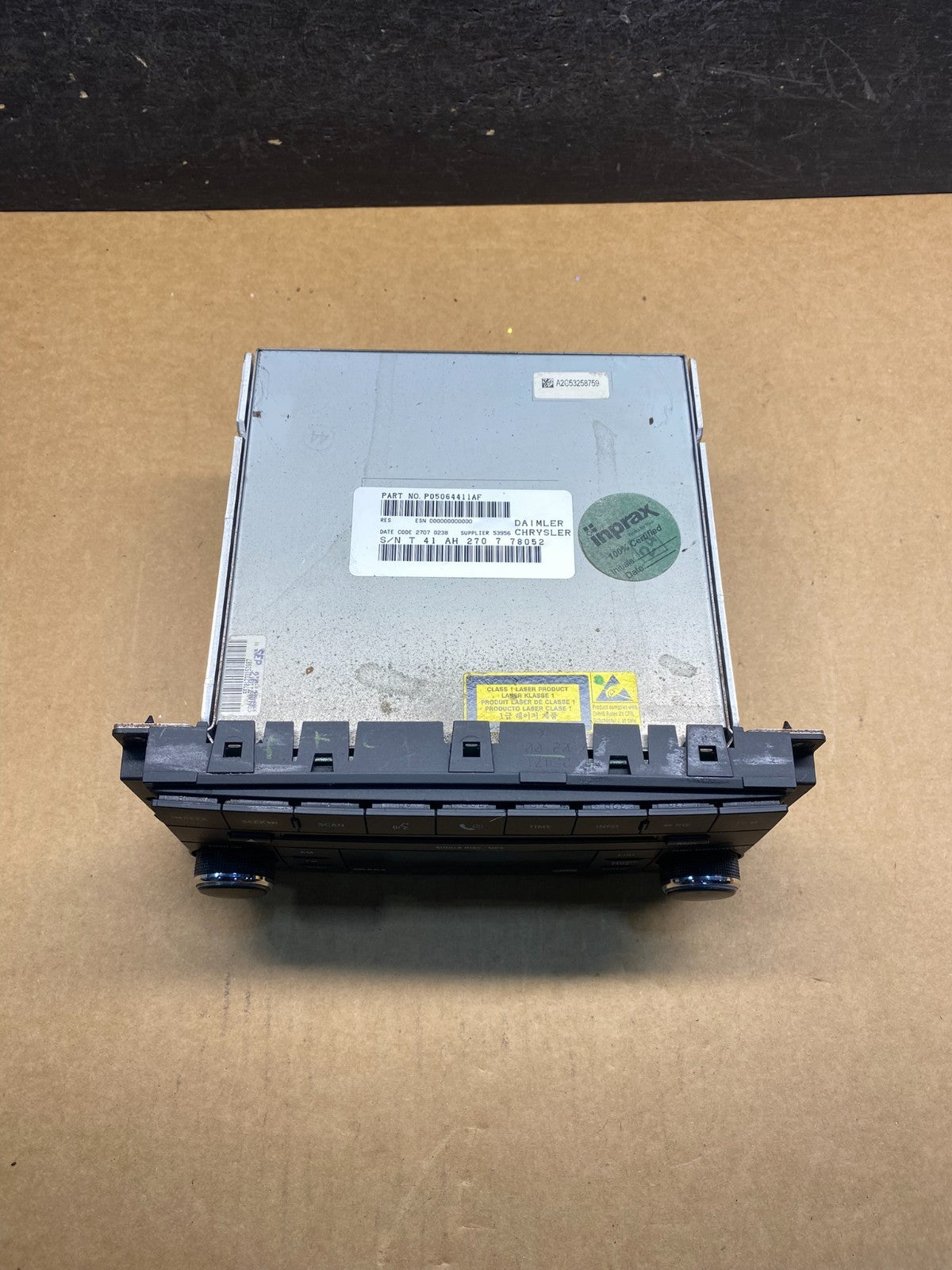 2007-2012 Chrysler Dodge Jeep Ram Radio CD MP3 AUX Receiver AH4973 DG3