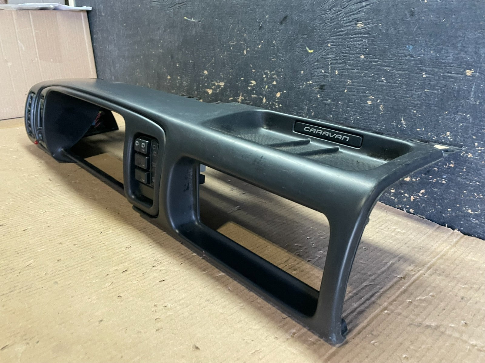 1994 to 1995 Dodge Caravan Dash Pad Instrument Cluster Trim Bezel Vent A21842