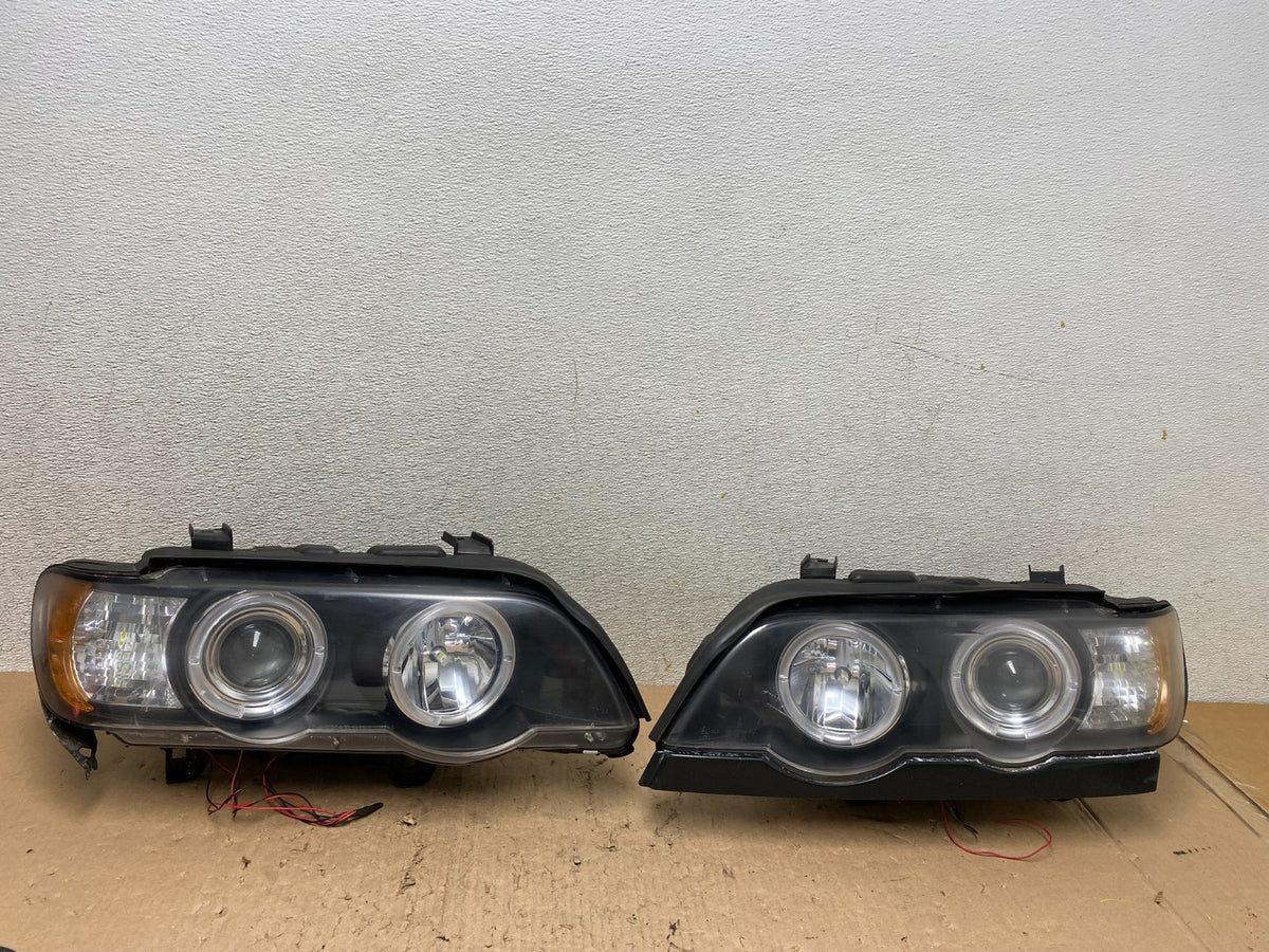 2000-2003 BMW X5 E53 LED Left+Right Set LED Projector Headlight R6549 C DG0