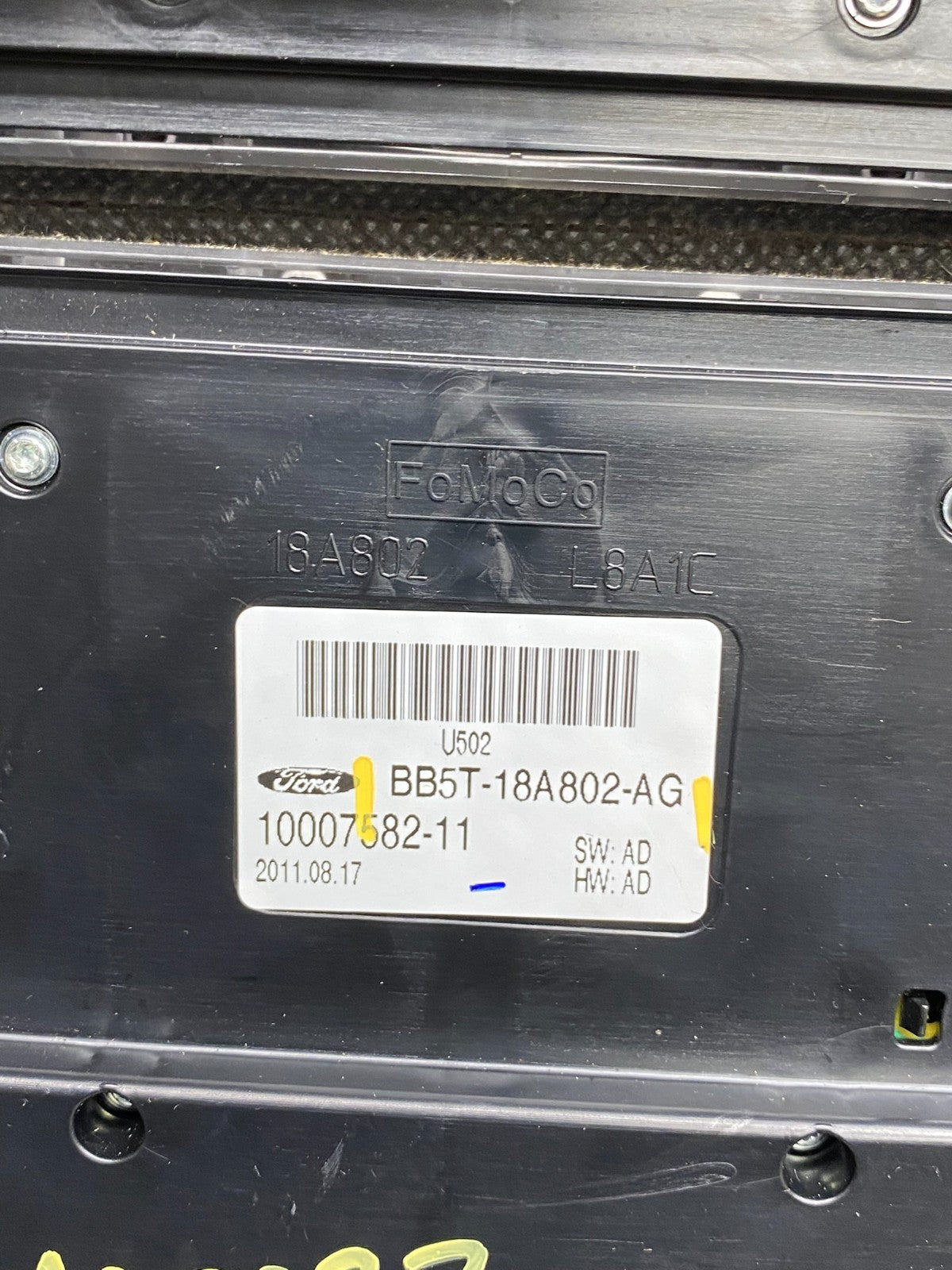 2011 to 2014 Ford Explorer Radio Climate Control Trim Bezel Panel Oem AB9023 DG7