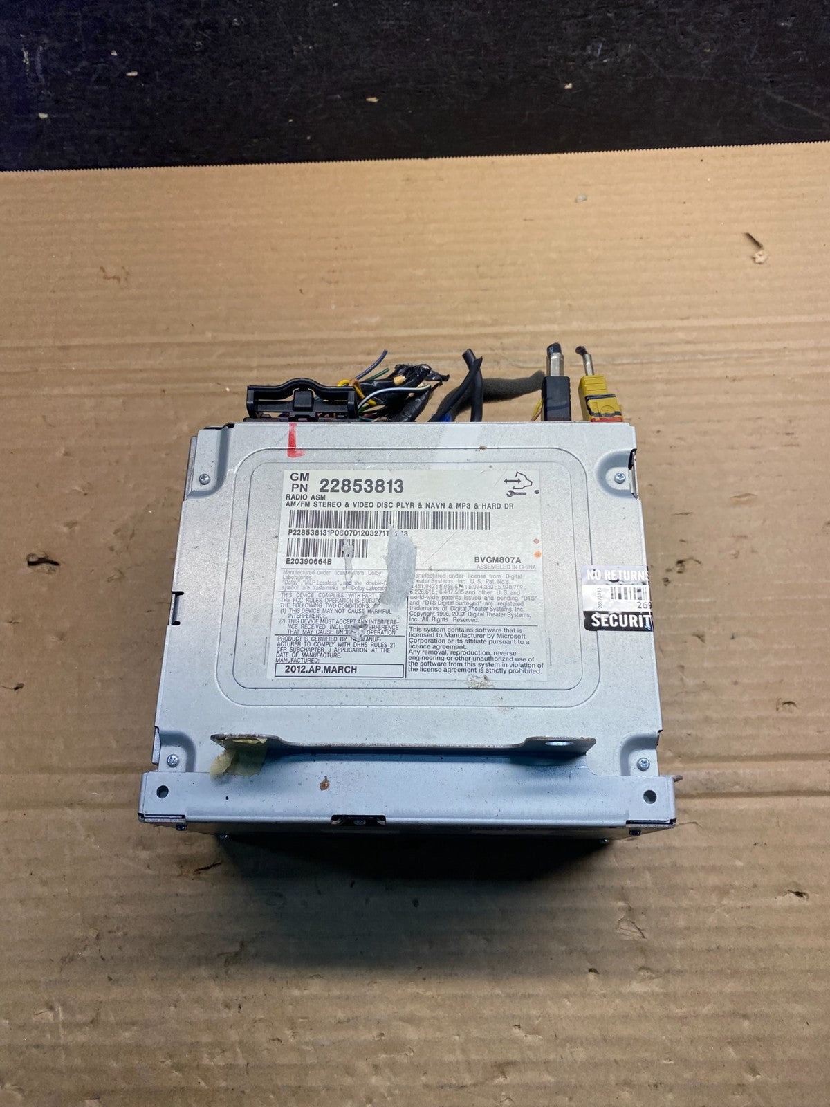 2011 to 2014 Cadillac CTS Am Fm Cd Player Radio Receiver ae4803 DG3
