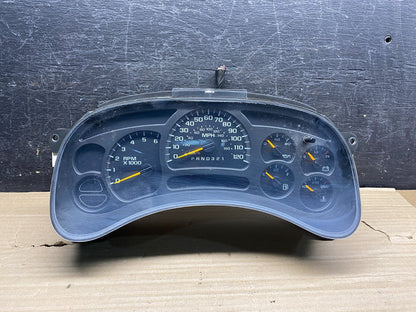 2003 to 2006 Chevrolet Silverado Speedometer Instrument Cluster AH9941 DG0
