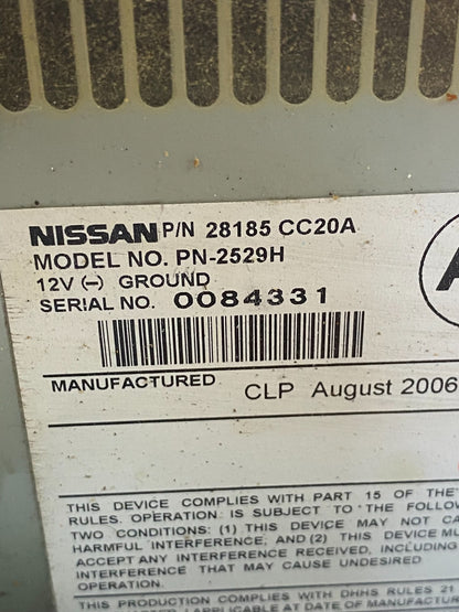 2006 - 2007 Nissan Murano AM FM Radio CD Climate Control Panel ag9506 DG7