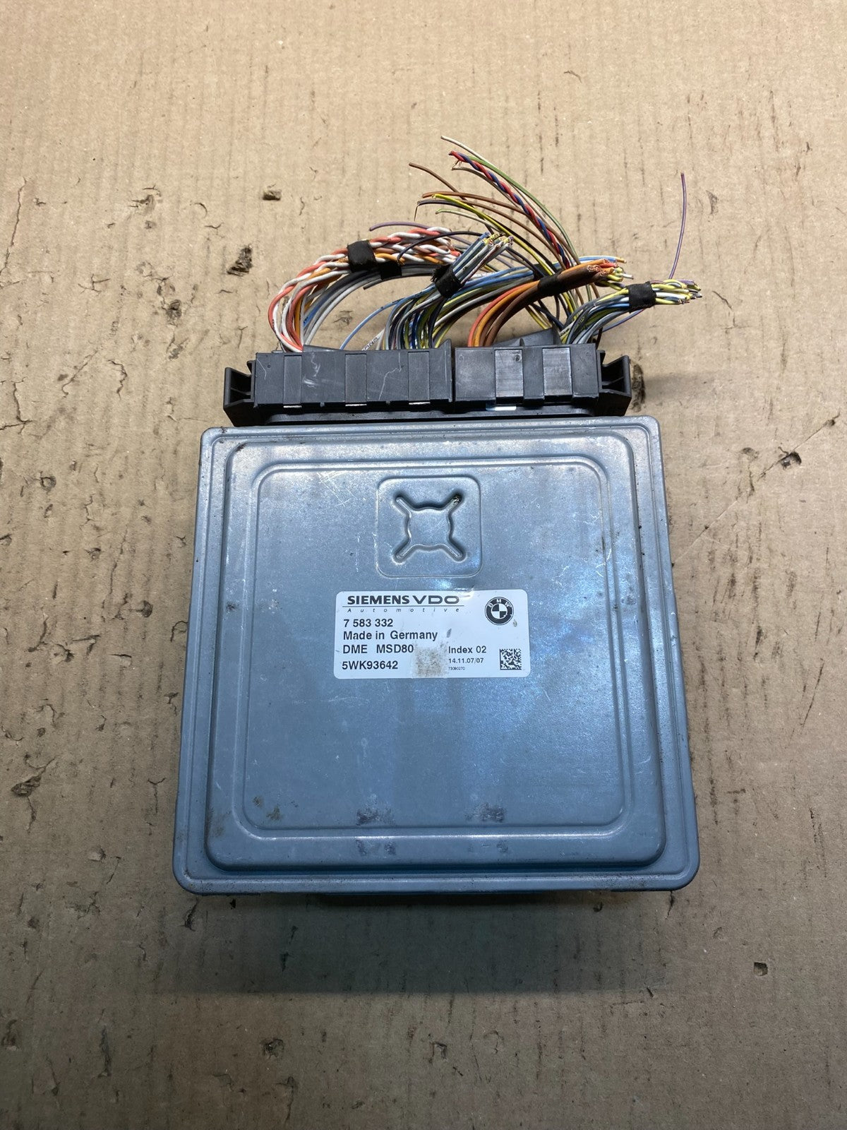 2007 to 2010 BMW N54 335i 535i Engine ECU ECM Computer Module 7583332 AC0827 DG0