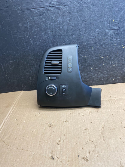 2007 to 2014 Silverado Front Left Driver Headlight Switch Air Vent AI6472 DW0