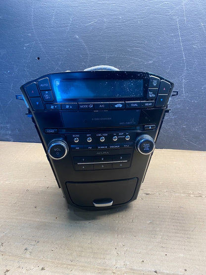 2010 - 2013 Acura Mdx Radio Stereo 6 CD Player Climate Control Pan AF3981 DW0