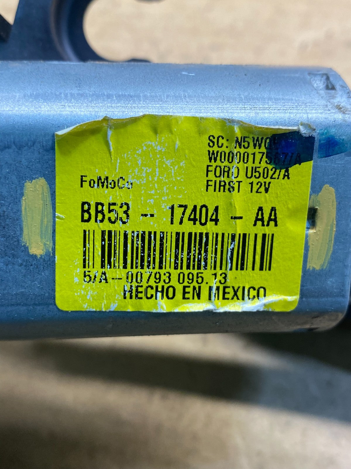 2011 to 2019 Ford Explorer Rear Windshield Wiper Motor AD7527 -DG6
