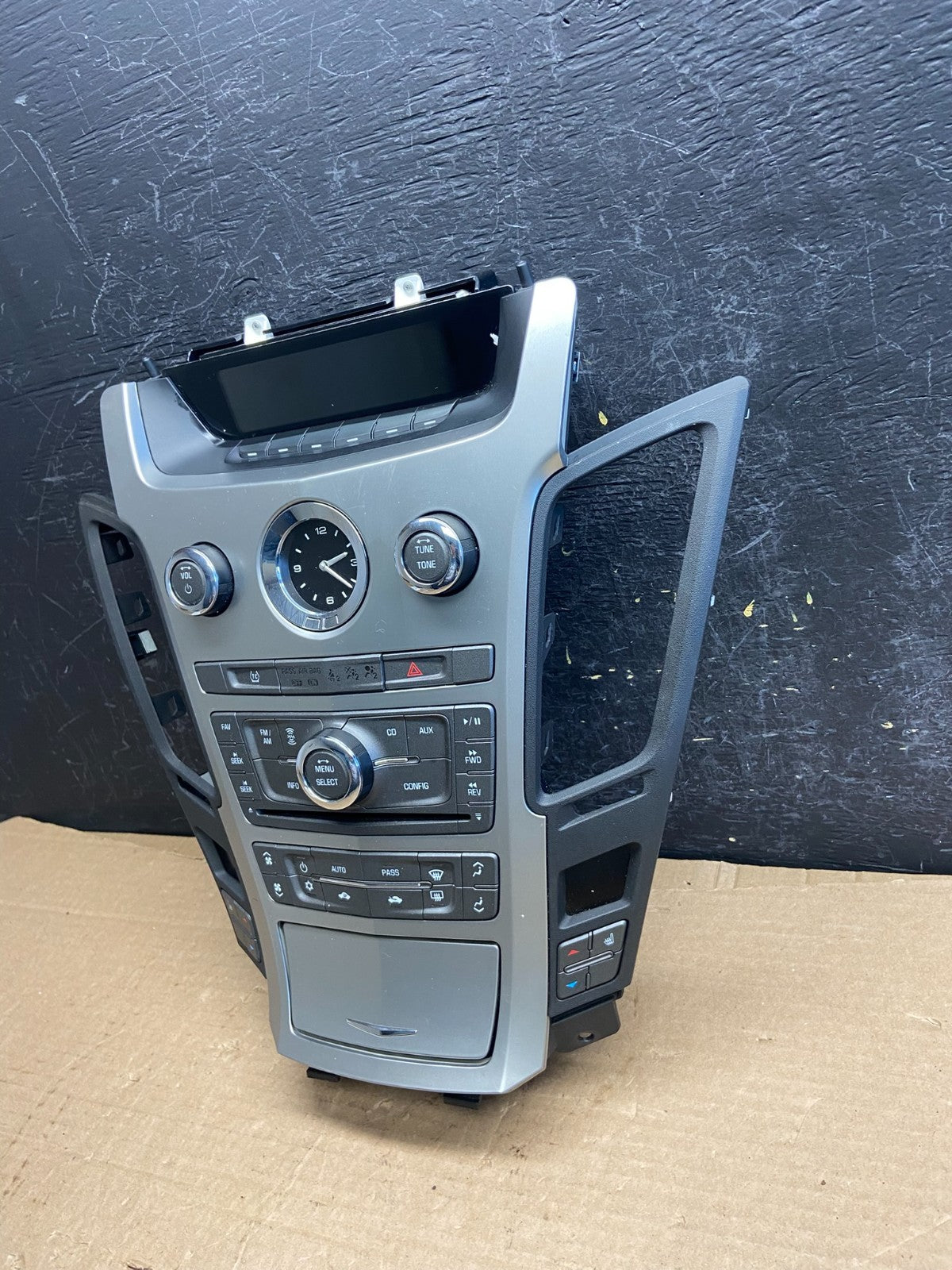 2008-2012 Cadillac CTS A/C Heater Radio Climate Control Panel Bezel OE AF2580 DG3