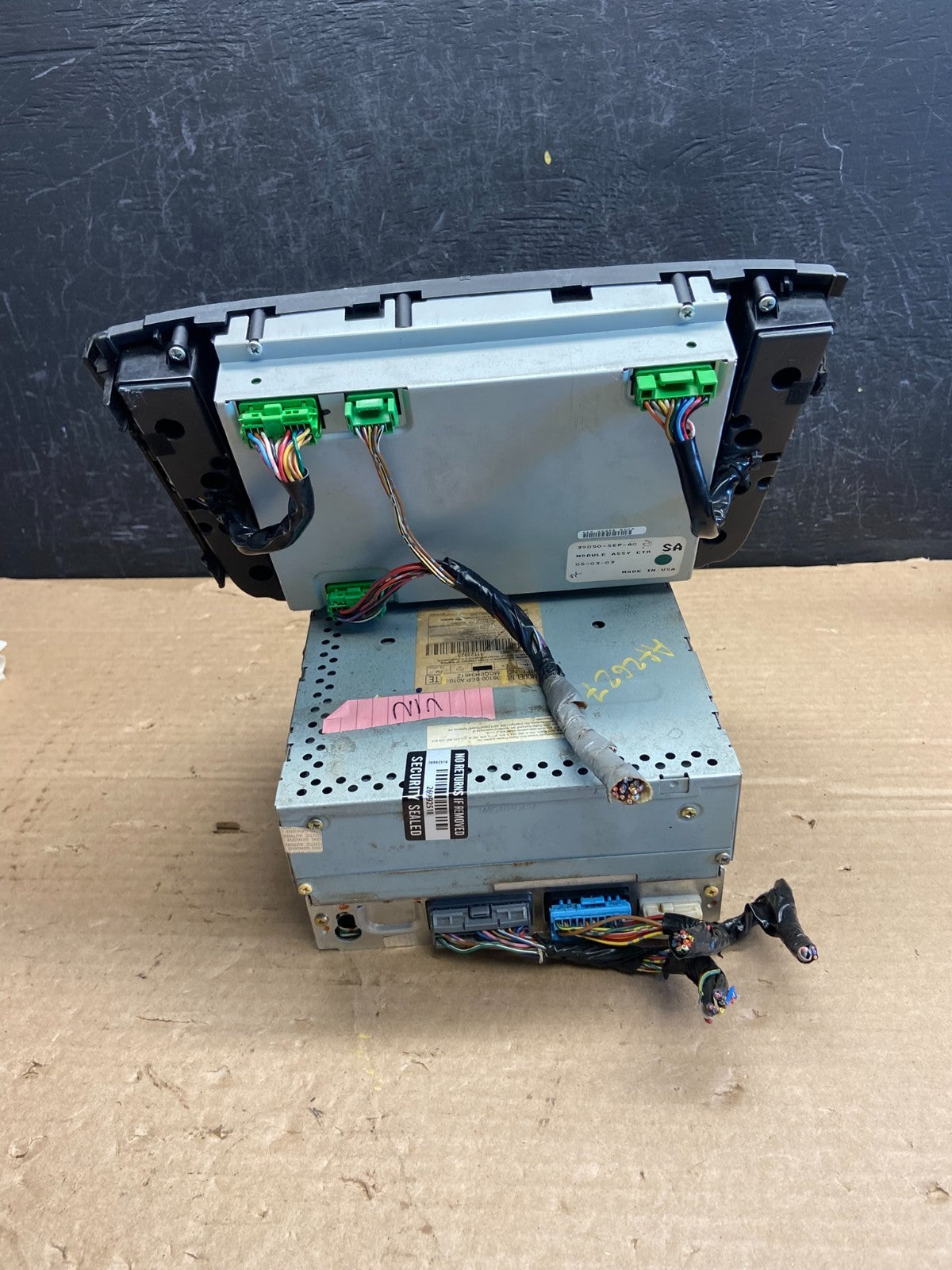 2004 2006 Acura TL Screen Radio Climate Control CD Player AF2627 DG4