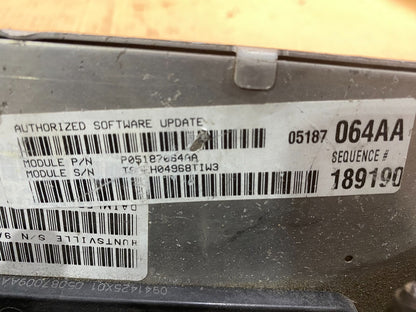 2008 2009 Jeep Wrangler 4.0L Engine Control Module ECU ECM Oem ac1018 DG2