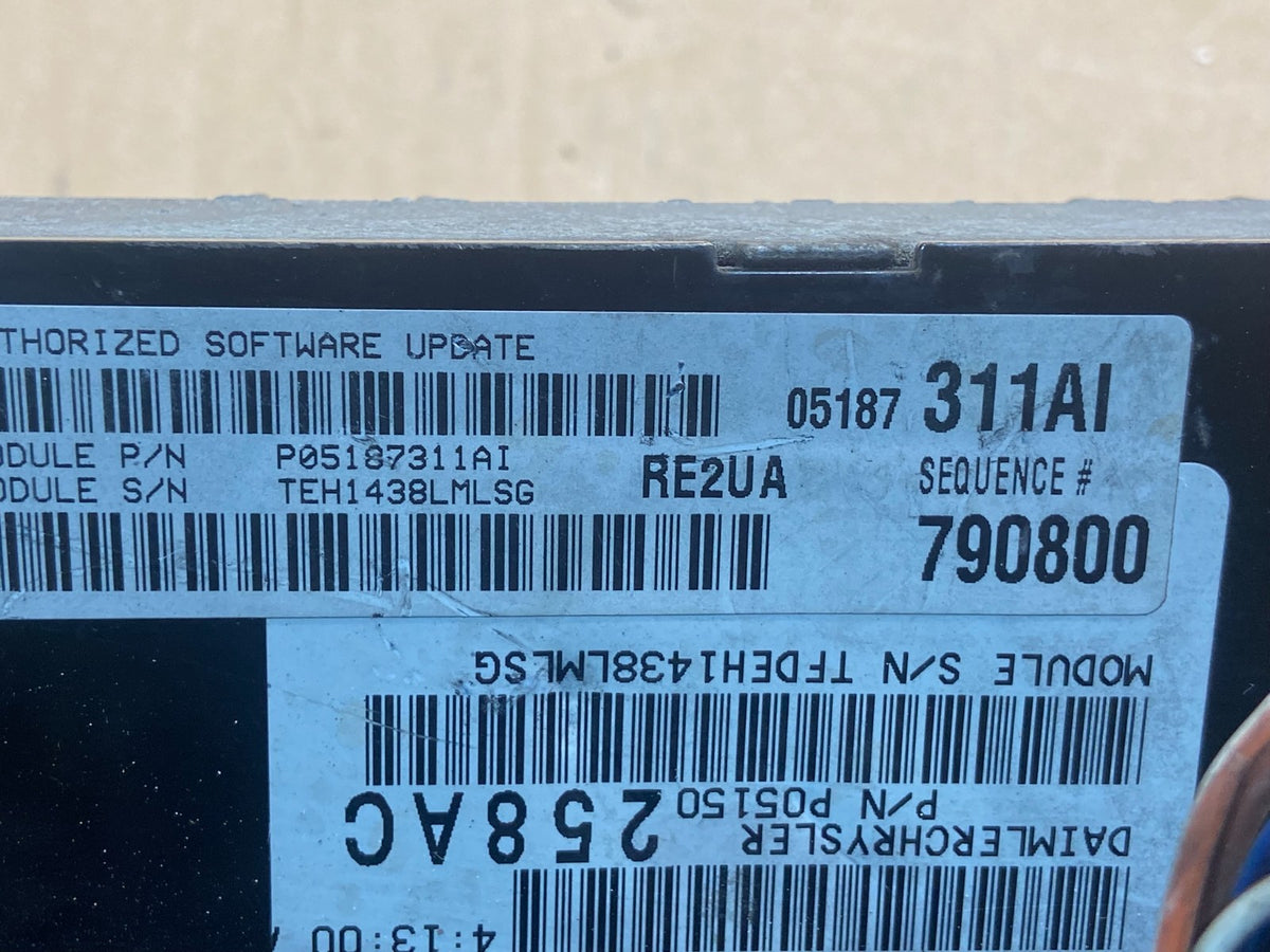2008 Jeep Grand Cherokee 5.7L Engine Computer Module ECU p05187311ai AF9048 DW2