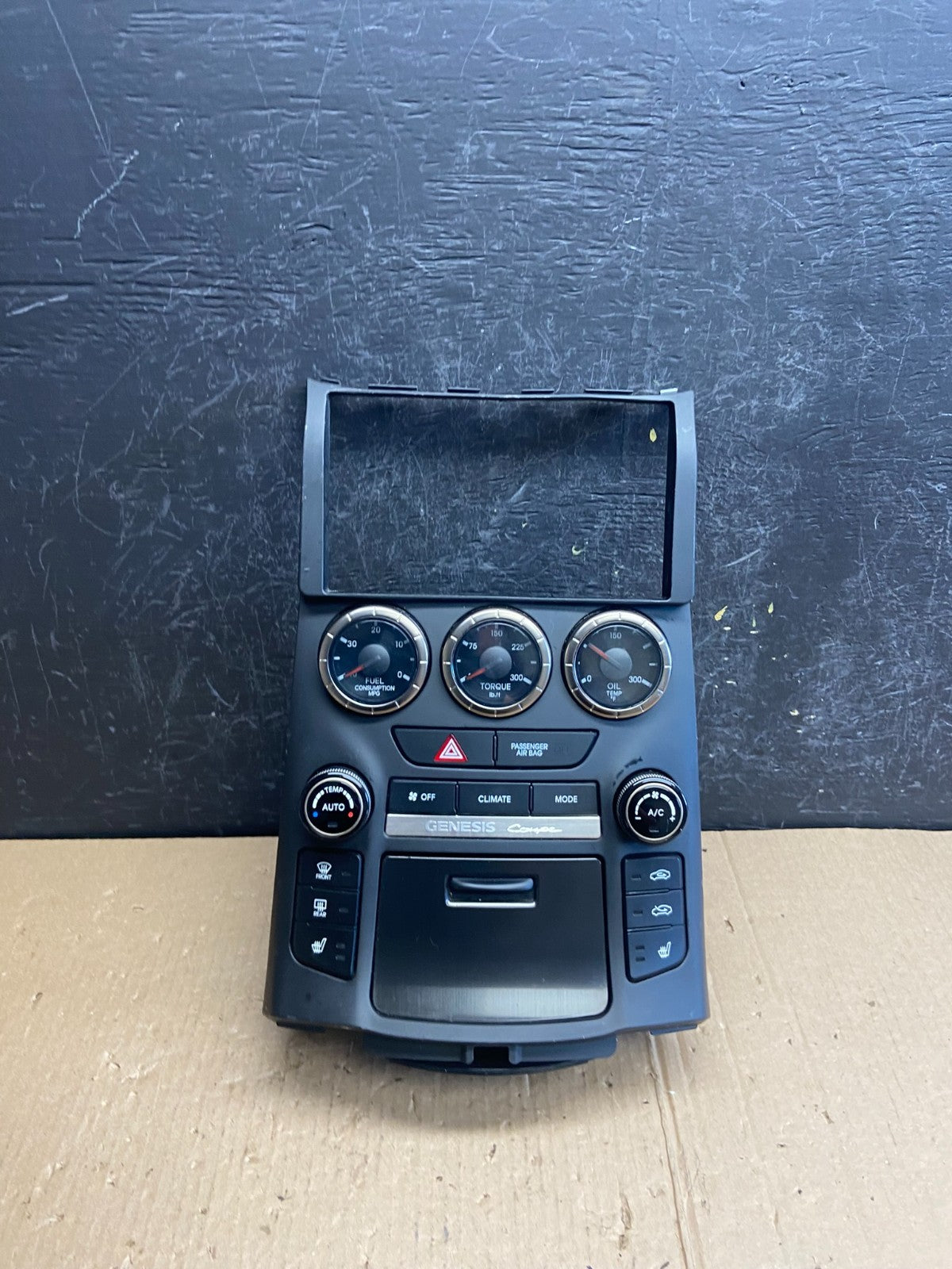 2013-2016 Hyundai Genesis Coupe AC Heater Climate Control Gauges Bezel AE3978 DG0