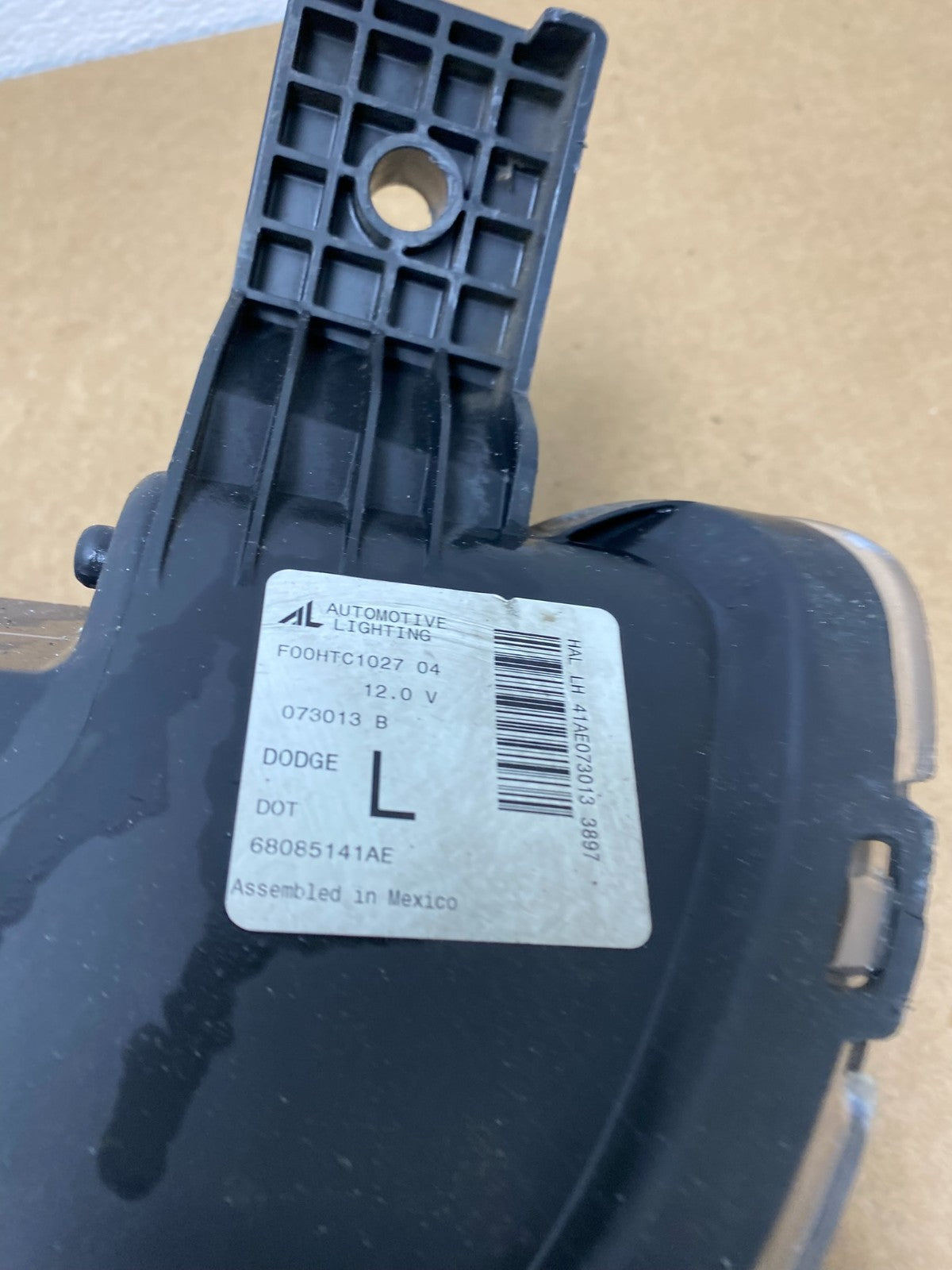 2013 to 2016 Dodge Dart Left Driver LH Halogen Black Headlight Oem AC3322 DW10