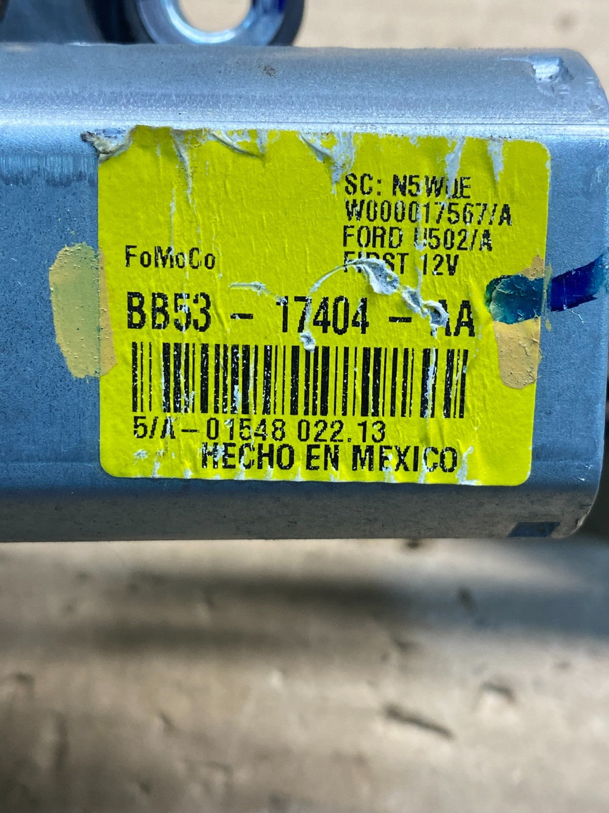 2011 to 2019 Ford Explorer Rear Windshield Wiper Motor ae8210 DG6