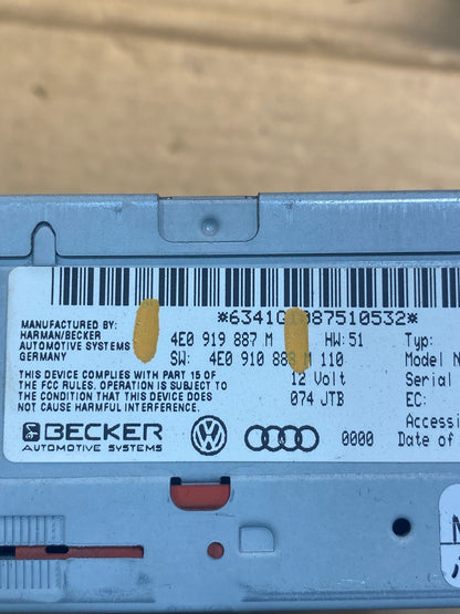 2008 - 2012 Audi A4 Radio Receiver Audio Control Module 3 Pcs Set AC8071 DG3