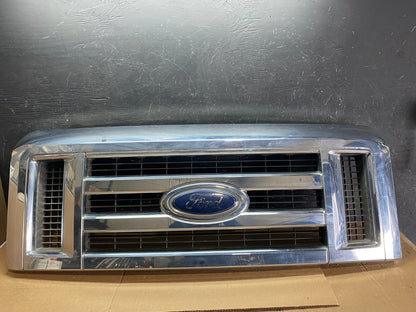 2008 to 2014 Ford Econoline E150 E250 Front Upper Chrome Grill Grille Y9287 DG0