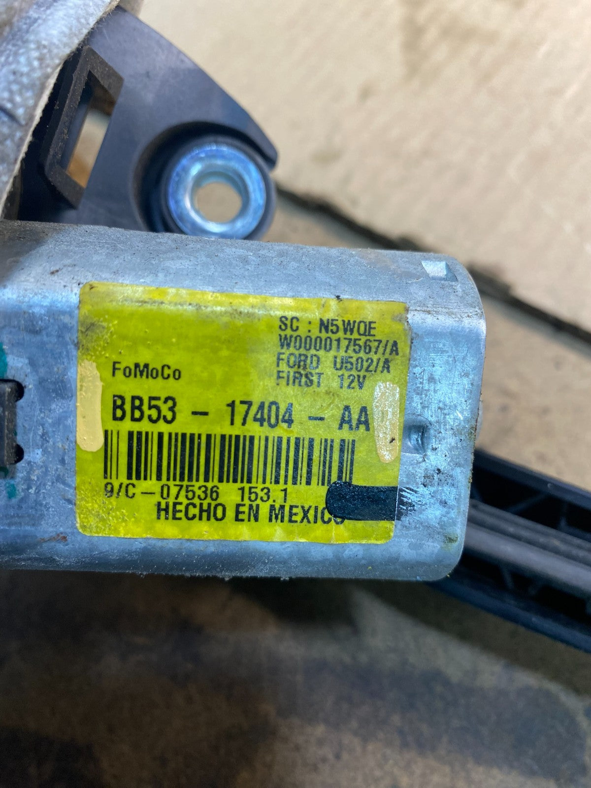 2011 to 2019 Ford Explorer Rear Windshield Wiper Motor OEM AB4185 DG6